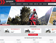 Tablet Screenshot of motorrad-speer.de